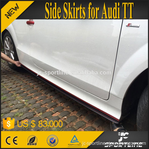 Carbon Fiber TT 8J Side Skirts for Audi TT 8J TTS Convertible 08-14